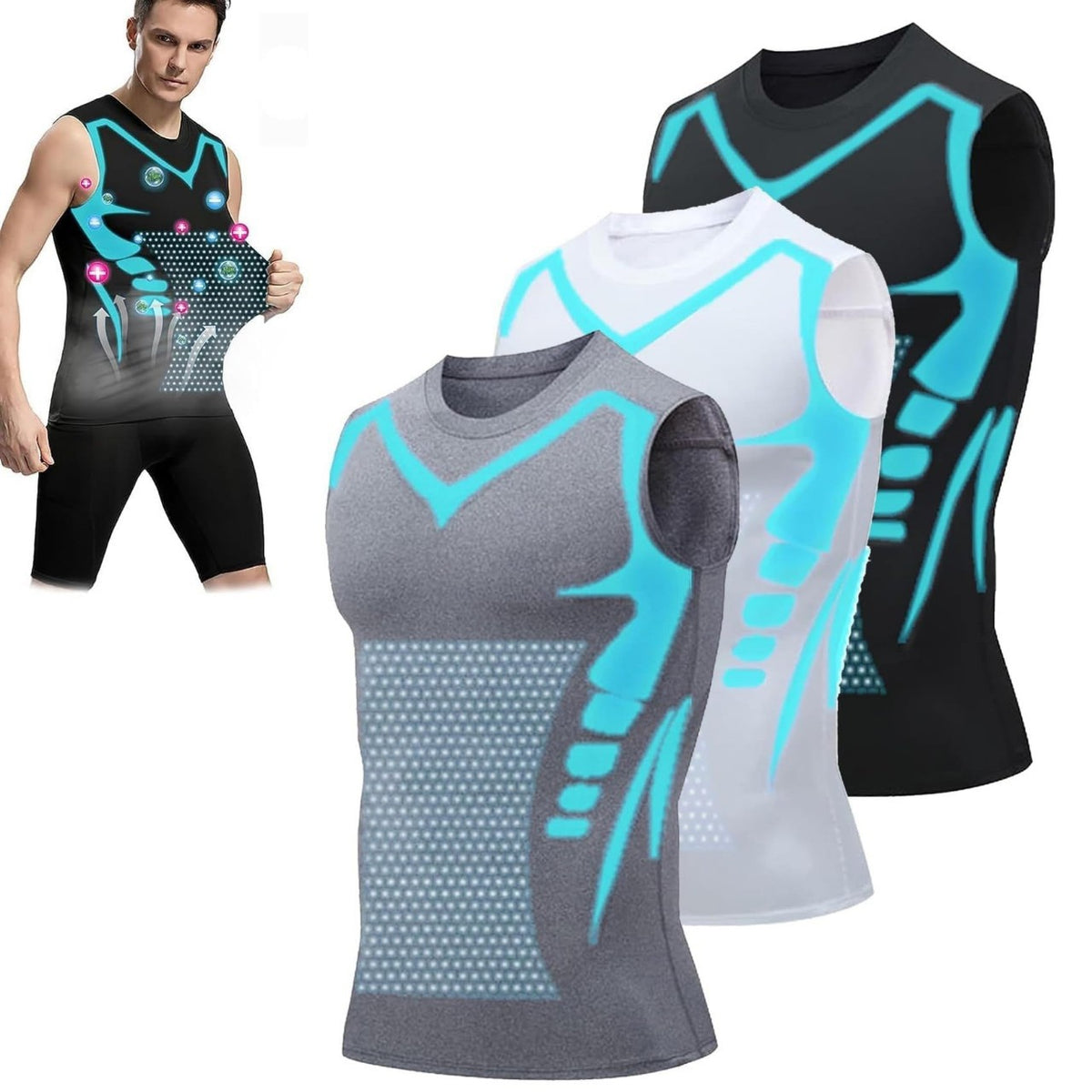 ShapeFit – Koszulka Modelująca Sylwetkę dla Mężczyzn