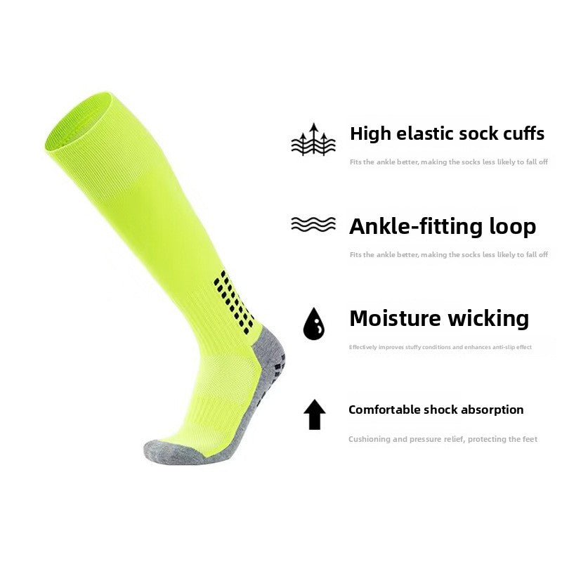 ProGrip – Wysokie Skarpety Piłkarskie Antypoślizgowe